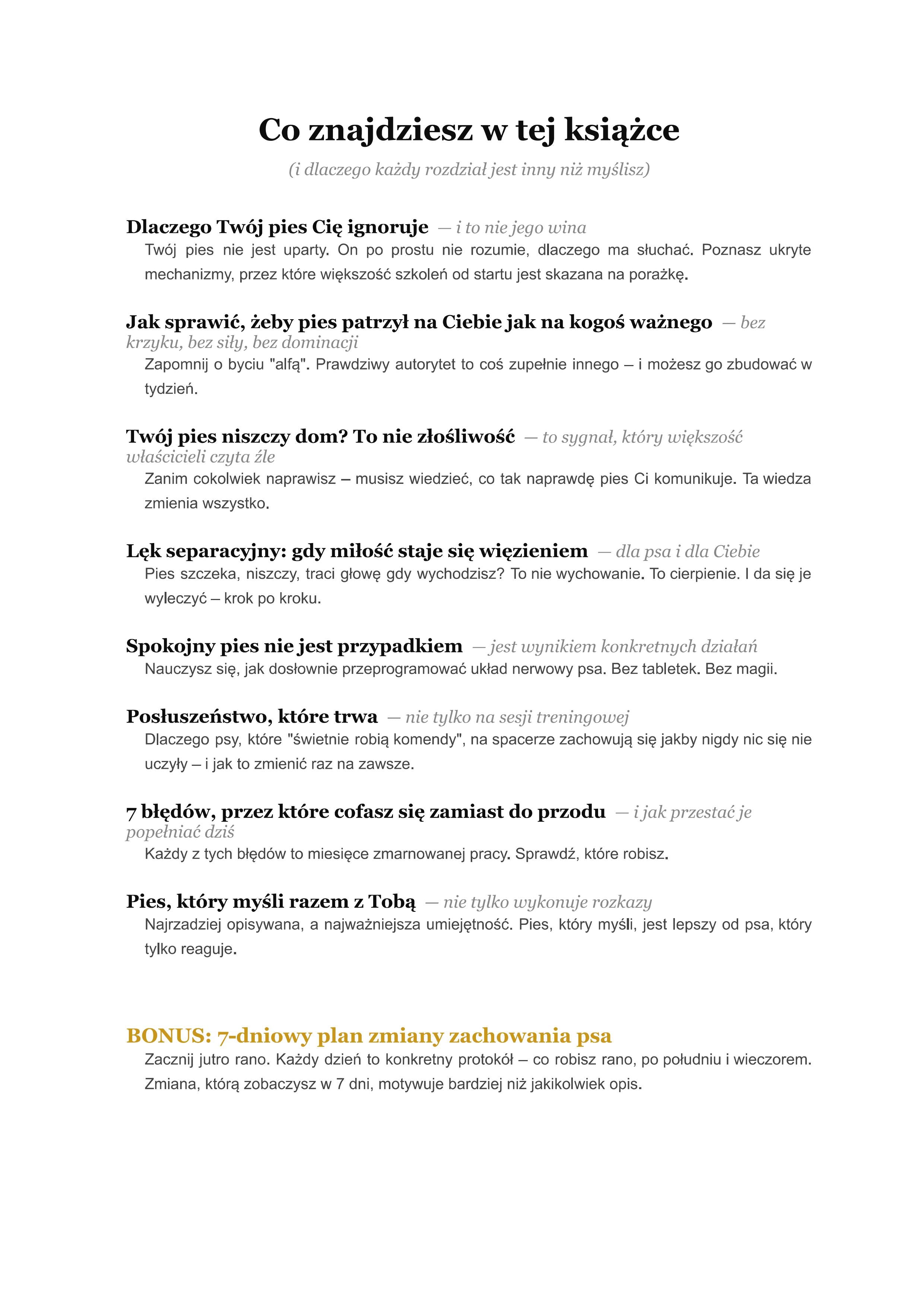 EBOOK - PIES POD KONTROLĄ BEZ FRUSTRACJI + BONUS